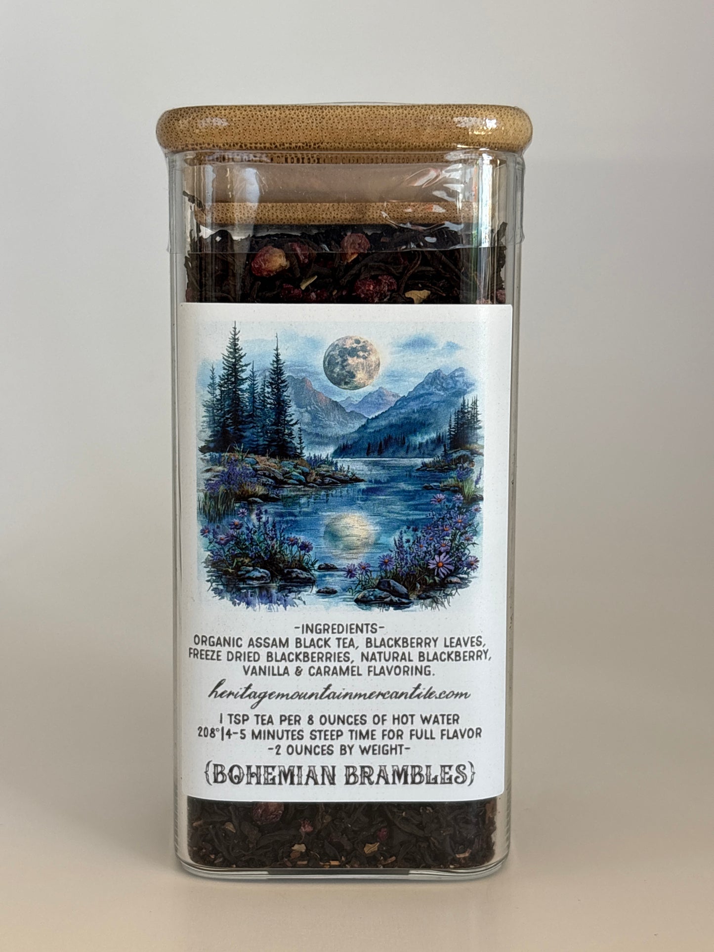 Bohemian Brambles- Tea Jar