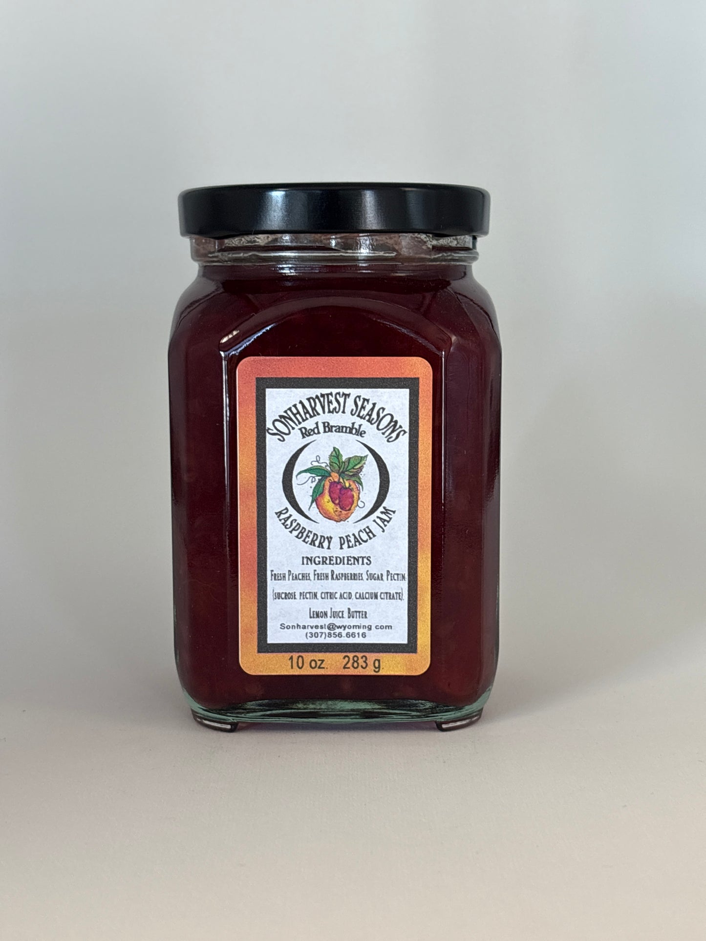 Raspberry Peach Jam 10oz