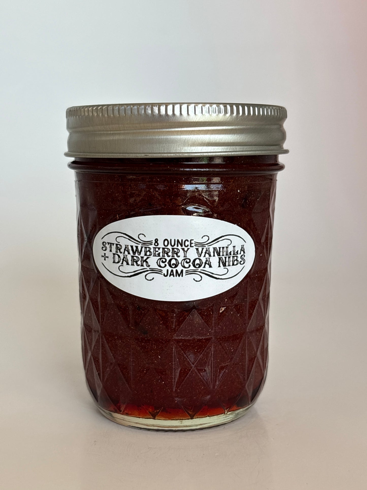 Strawberry Vanilla + Dark Cocoa Nibs Jam