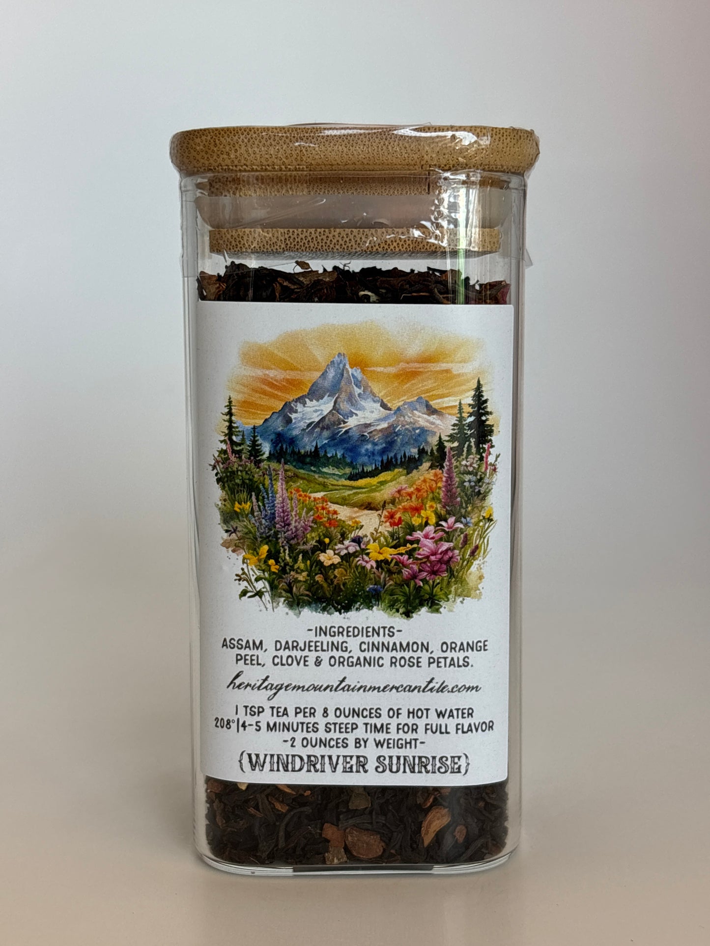 WindRiver Sunrise- Tea Jar