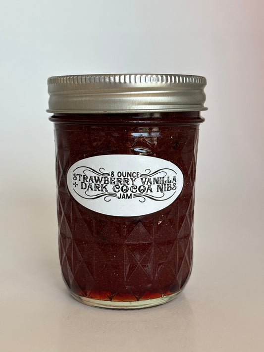 Strawberry Vanilla + Dark Cocoa Nibs Jam