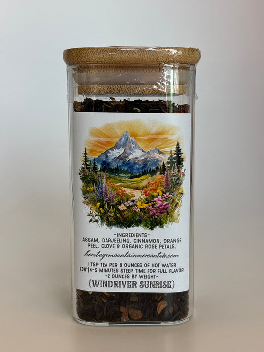 WindRiver Sunrise- Tea Jar
