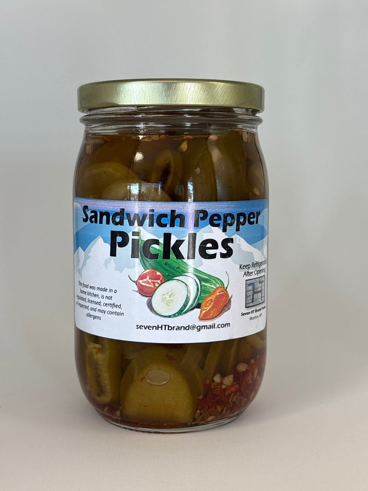 Sandwich Pepper Pickles Hot